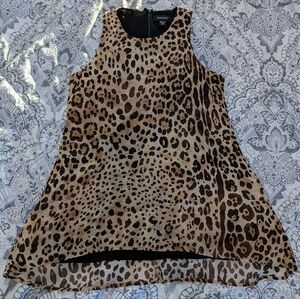 Karen Kane Leopard Print Sleeveless Blouse